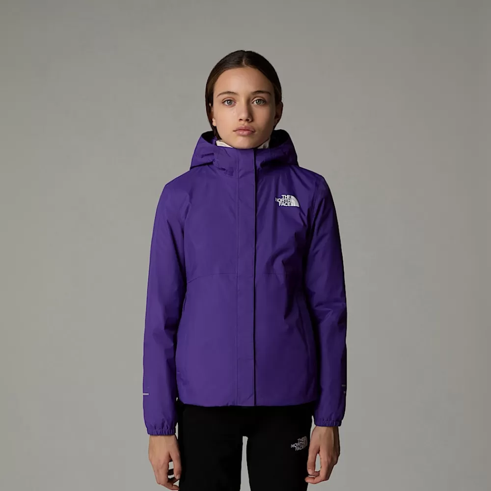 Cheap The North Face Dziewczęca Kurtka Przeciwdeszczowa Antora Peak Purple