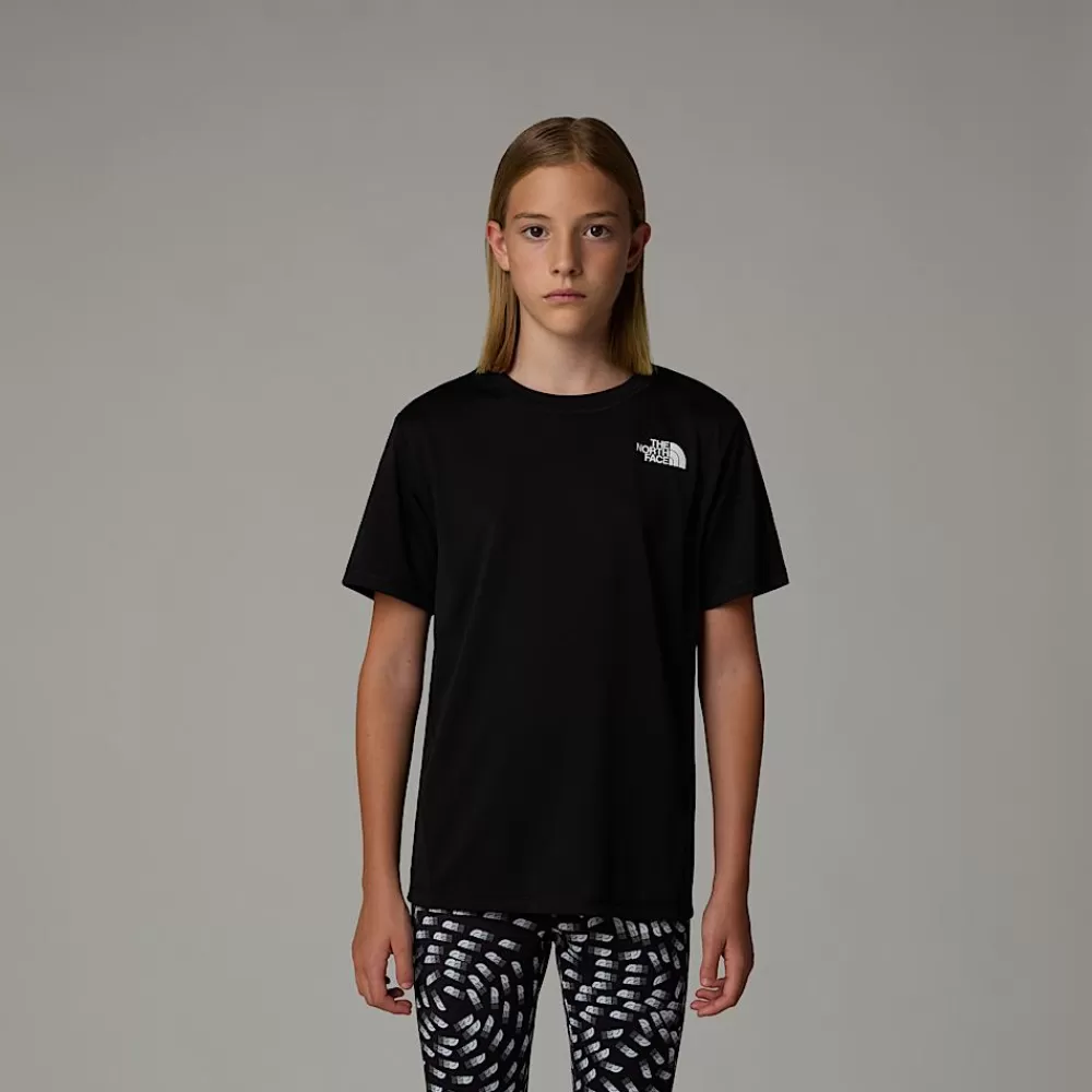 Shop The North Face Dziewczęcy T-shirt Reaxion TNF Black