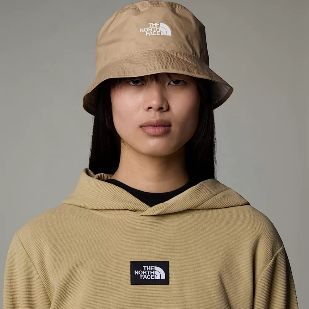 Shop The North Face KAPELUSZ SUN STASH Khaki Stone-White Dune