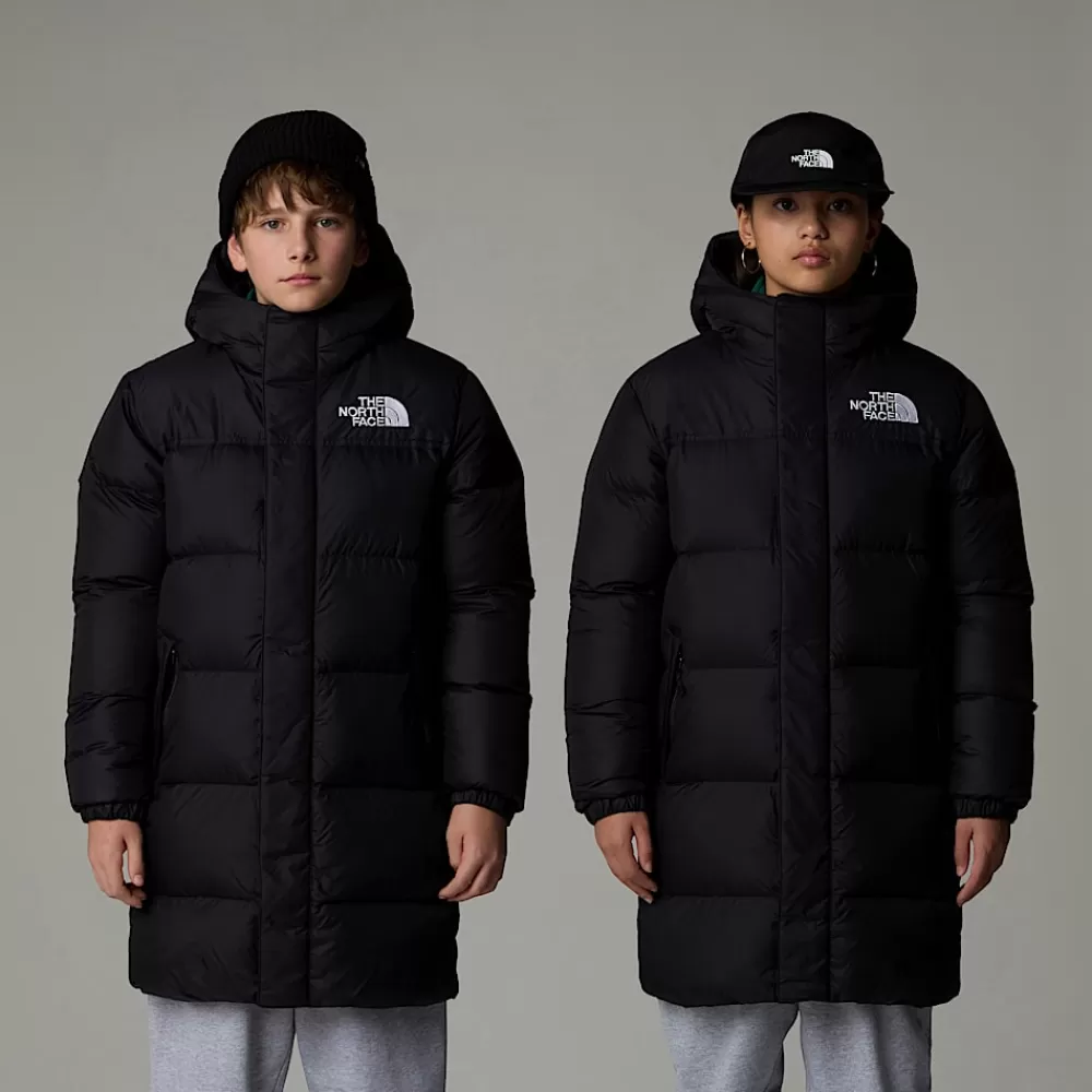 Discount The North Face Młodzieżowa Długa Parka Nuptse TNF Black