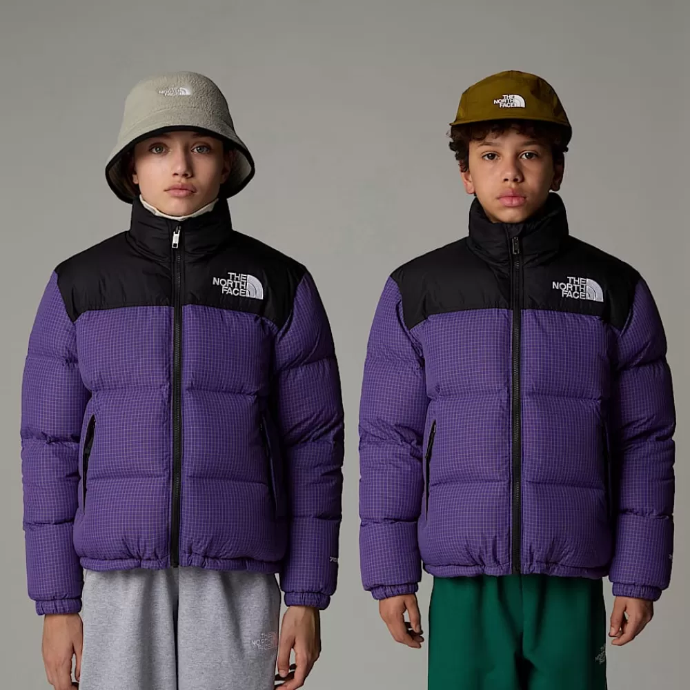 Clearance The North Face Młodzieżowa Kurtka 1996 Retro Nuptse Peak Purple-Ripstop