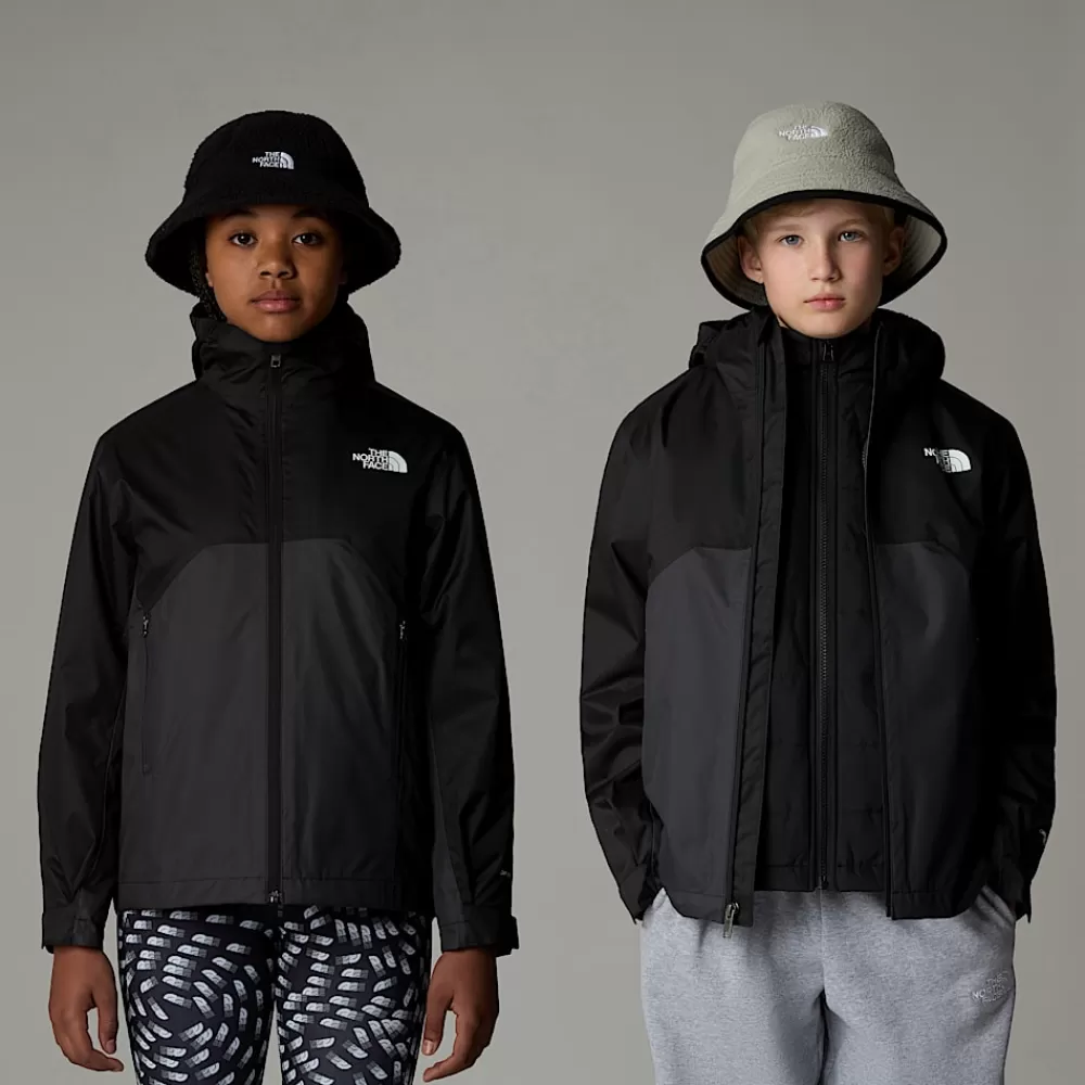 Best The North Face Młodzieżowa Kurtka Z Ociepliną Syntetyczną 3 W 1 Triclimate TNF Black