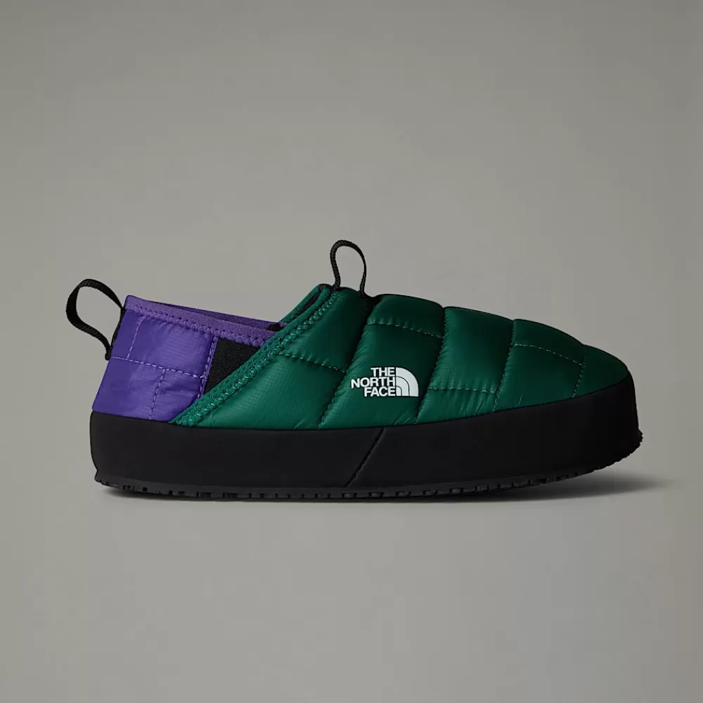 Discount The North Face Młodzieżowe Kapcie Zimowe ThermoBall™ Traction II EVERGREEN/PEAK PURPLE