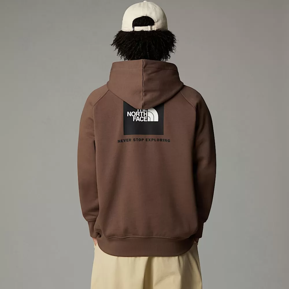 Fashion The North Face Męska Bluza Z Kapturem I Rękawami Raglanowymi Redbox Smokey Brown