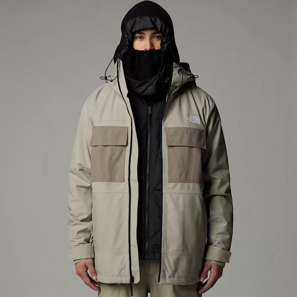 Sale The North Face Męska Kurtka 3 W 1 Fourbarrel Triclimate Clay Grey-TNF Black