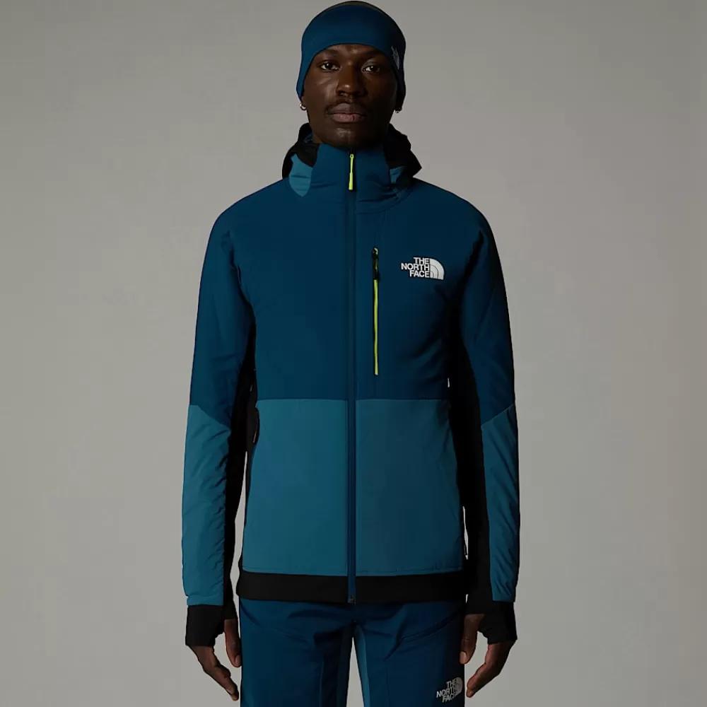 Best Sale The North Face Męska Kurtka Hybrydowa Z Kapturem Binntal Ventrix™ Mallard Blue-Midnight Petrol-TNF Black