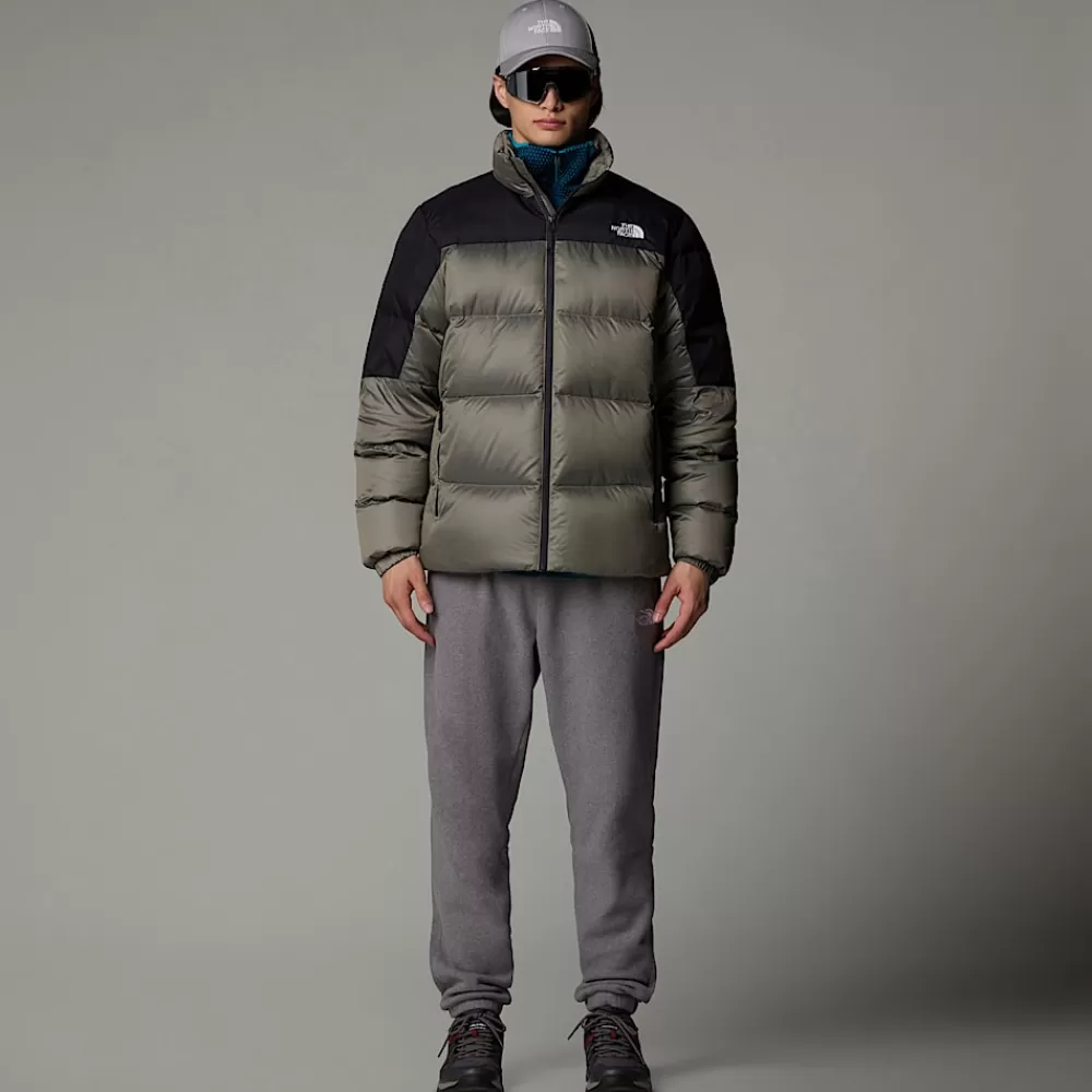 New The North Face Męska Kurtka Puchowa Diablo 2.0 Clay Grey Black Heather-TNF Black