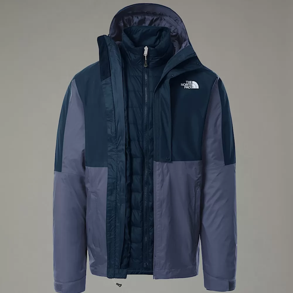 Best Sale The North Face Męska Kurtka Puchowa New DryVent™ Triclimate Shady Blue-Summit Navy-NPF