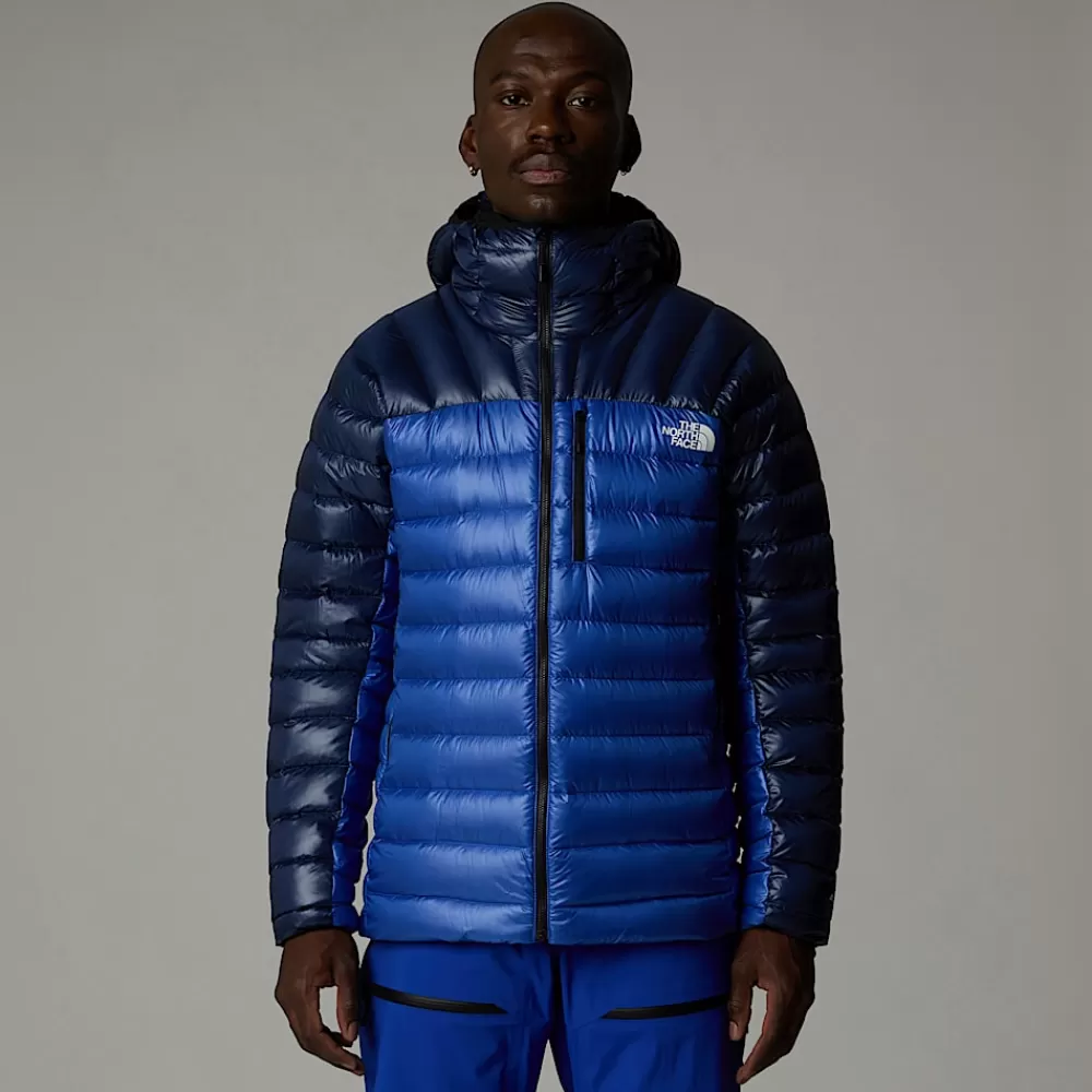 New The North Face Męska Kurtka Puchowa Z Kapturem Summit Breithorn TNF Blue-Eagle Blue