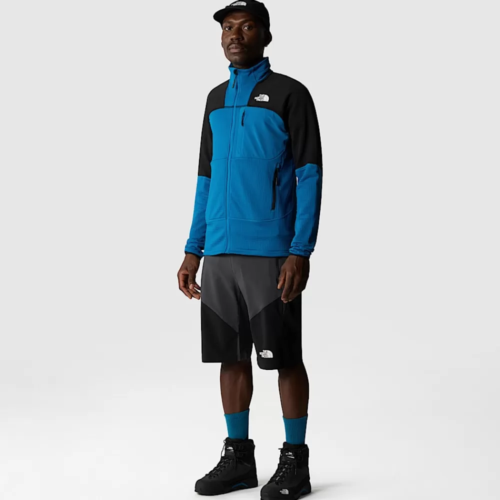 New The North Face Męska Kurtka Stormgap Power Grid™ Adriatic Blue-Adriatic Blue-TNF Black