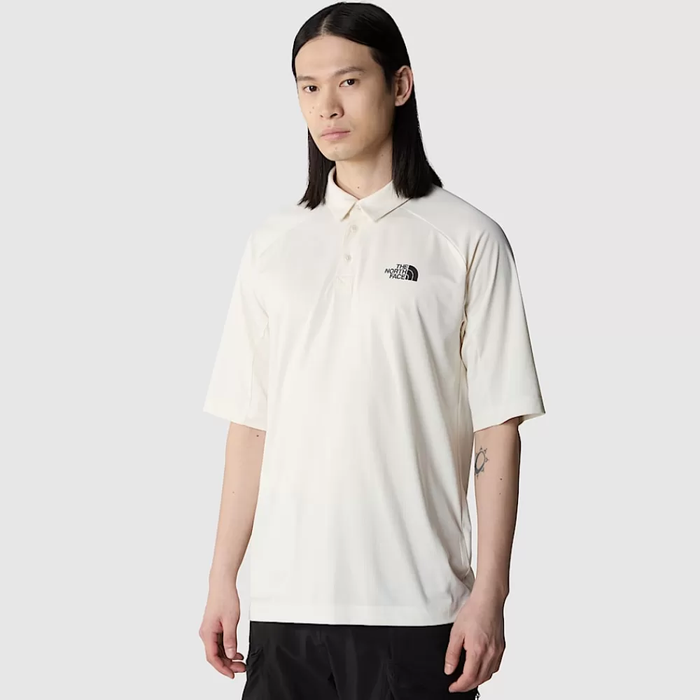 Clearance The North Face Męska Pakowalna Koszulka Polo LIGHTRANGE™ White Dune