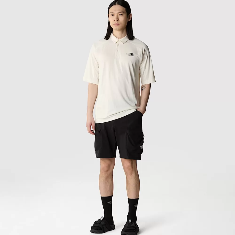 Clearance The North Face Męska Pakowalna Koszulka Polo LIGHTRANGE™ White Dune