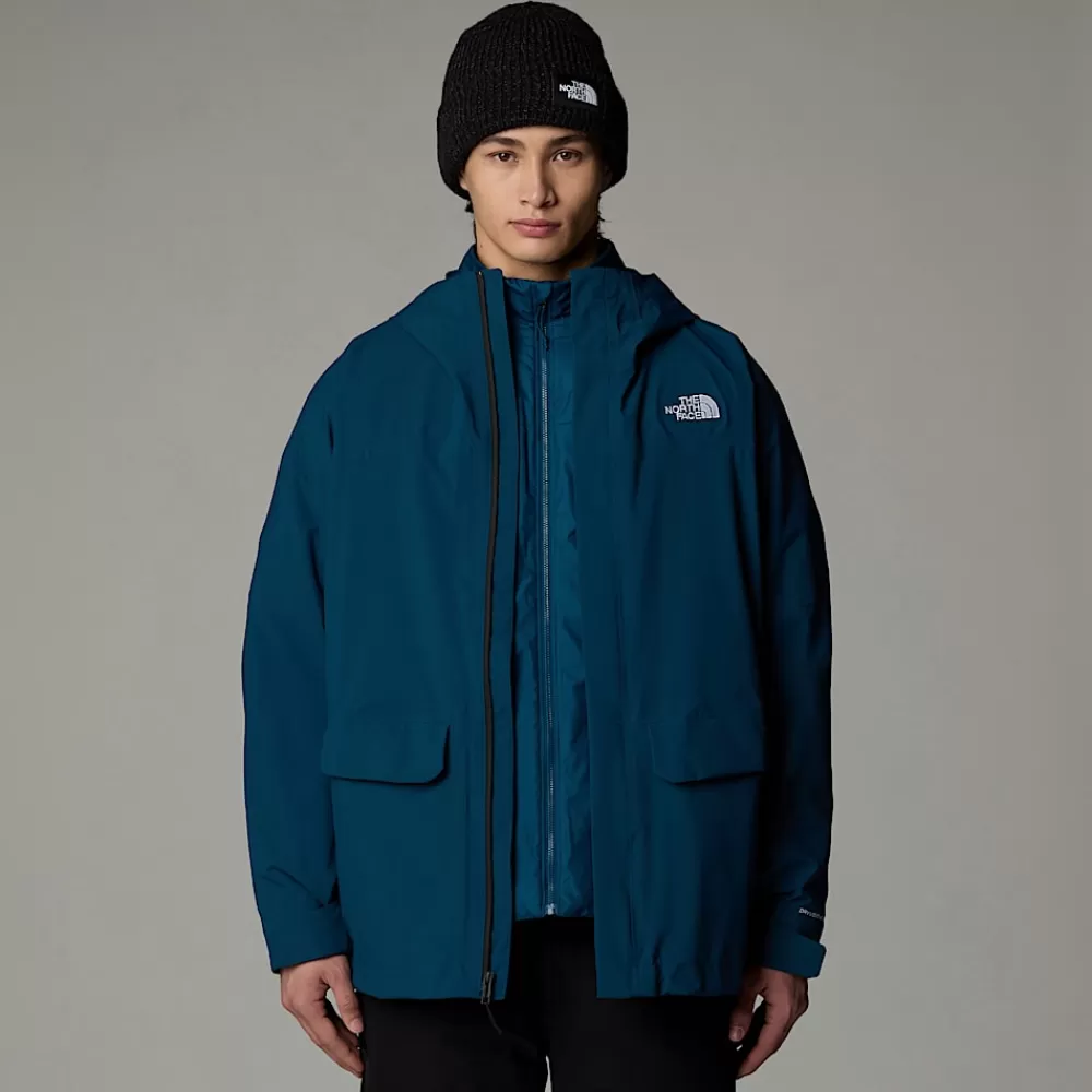 Hot The North Face Męska Parka 3 W 1 DryVent™ Mono Triclimate Midnight Petrol