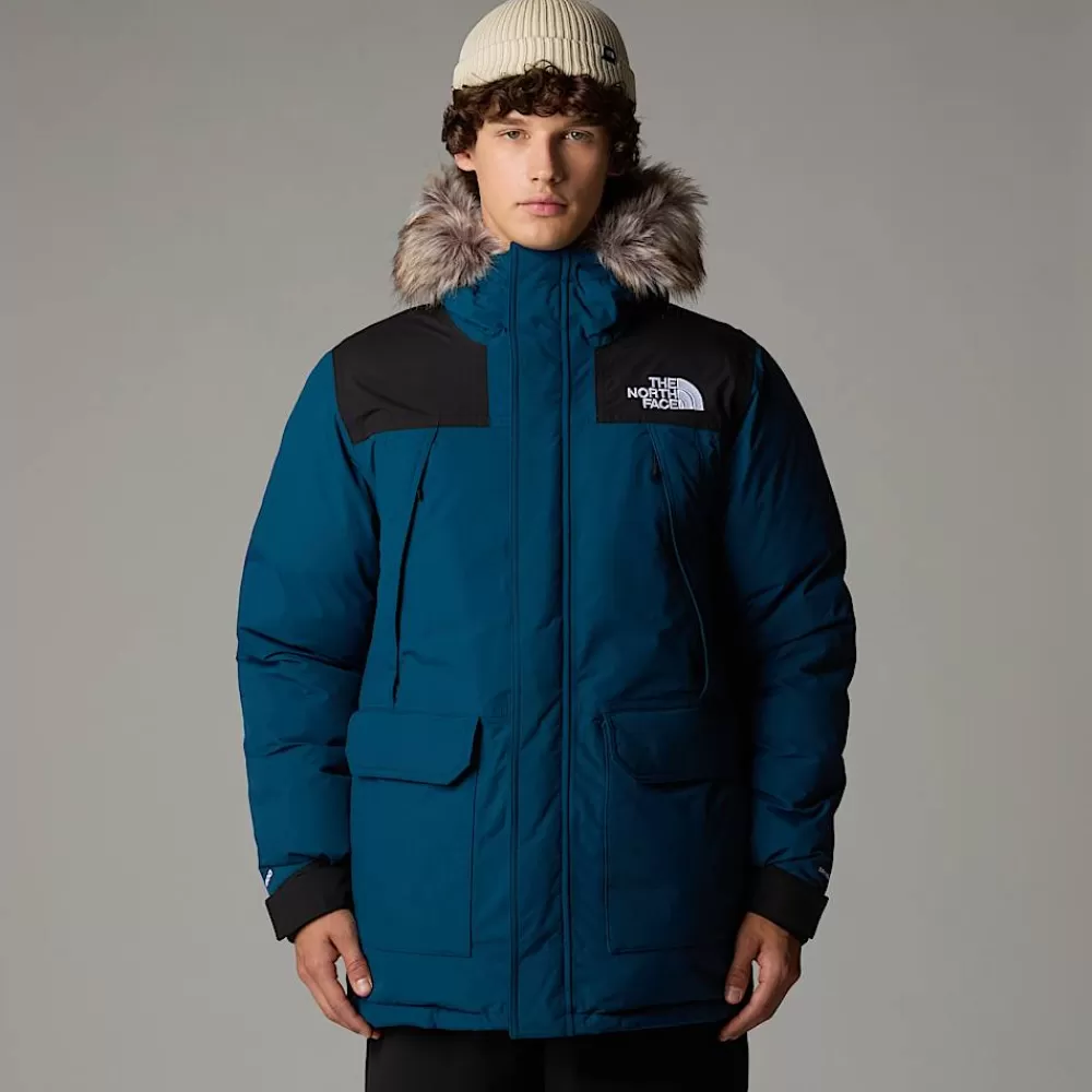 Sale The North Face Męska Parka McMurdo Midnight Petrol-TNF Black