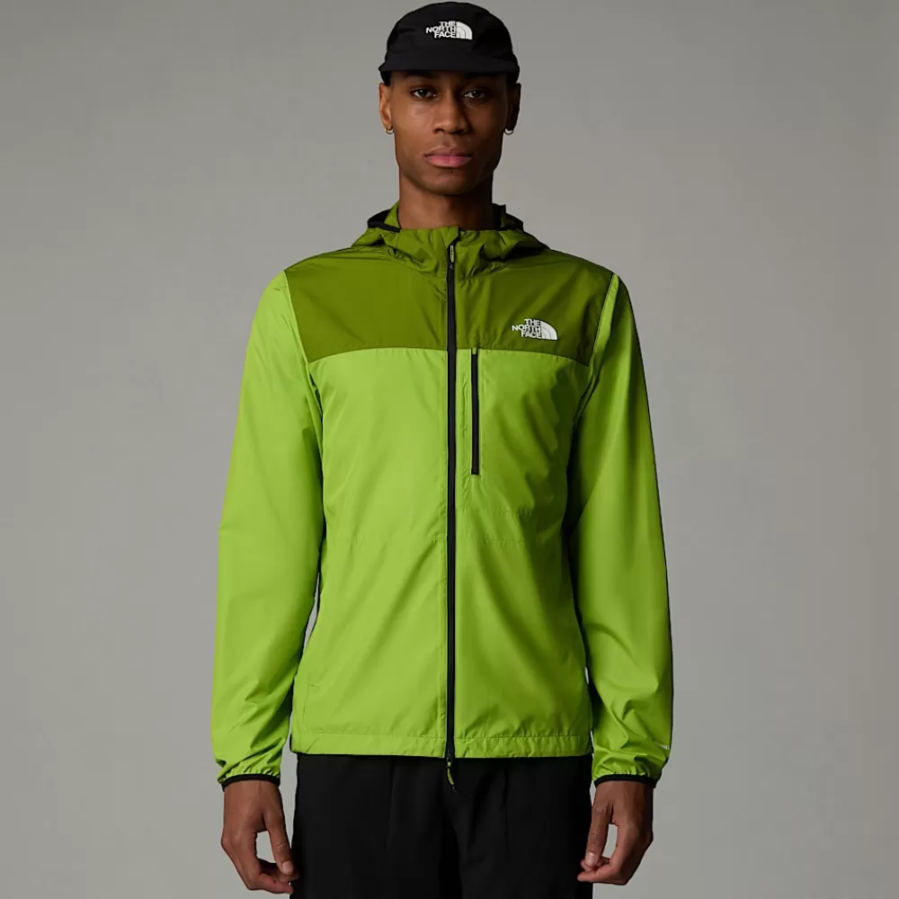 Online The North Face Męska Wiatroodporna Kurtka Higher Run Meadow Grass-Oak Green