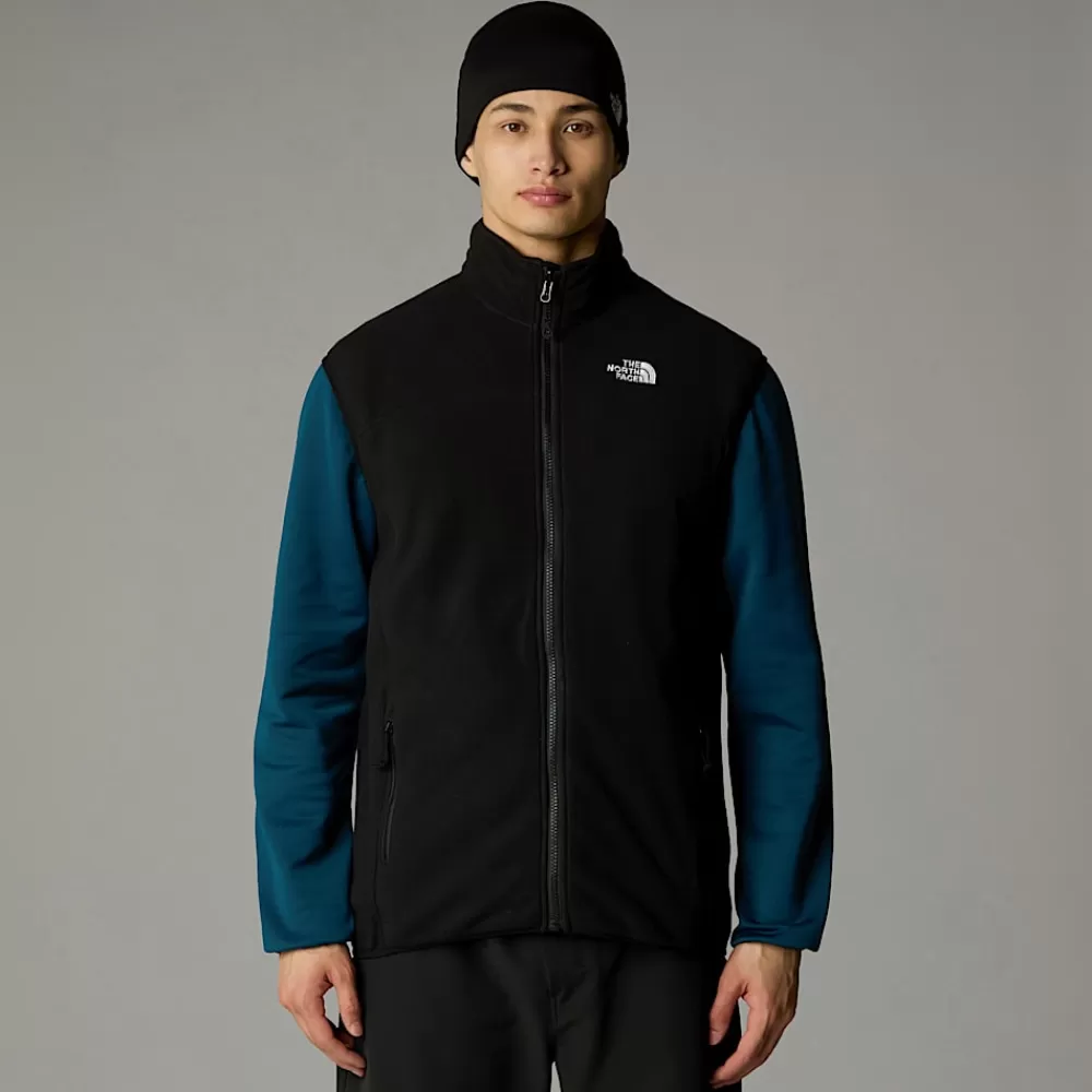 Best Sale The North Face Męski Bezrękawnik 100 Glacier TNF Black-NPF