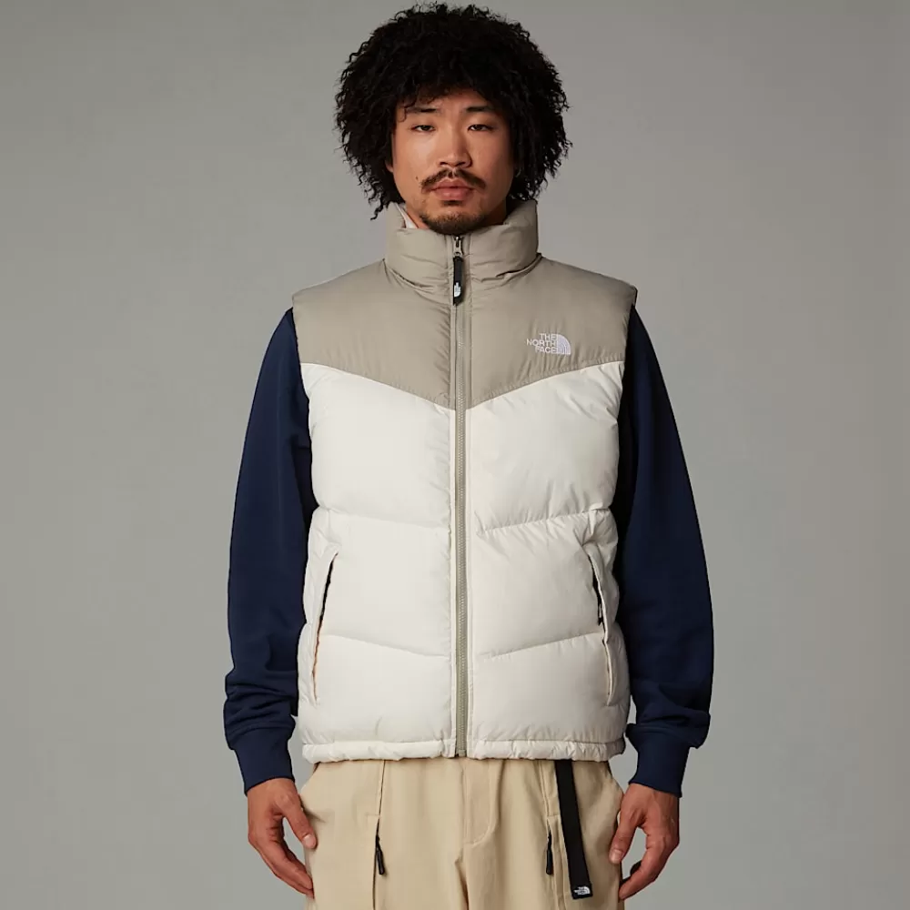 Hot The North Face Męski Bezrękawnik Saikuru White Dune-Clay Grey