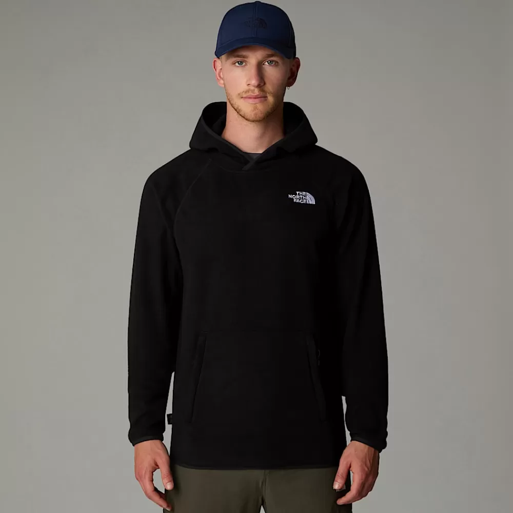 Shop The North Face Męski Polar Z Kapturem 100 Glacier TNF Black-NPF