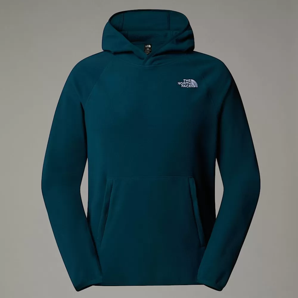 Outlet The North Face Męski Polar Z Kapturem 100 Glacier Midnight Petrol