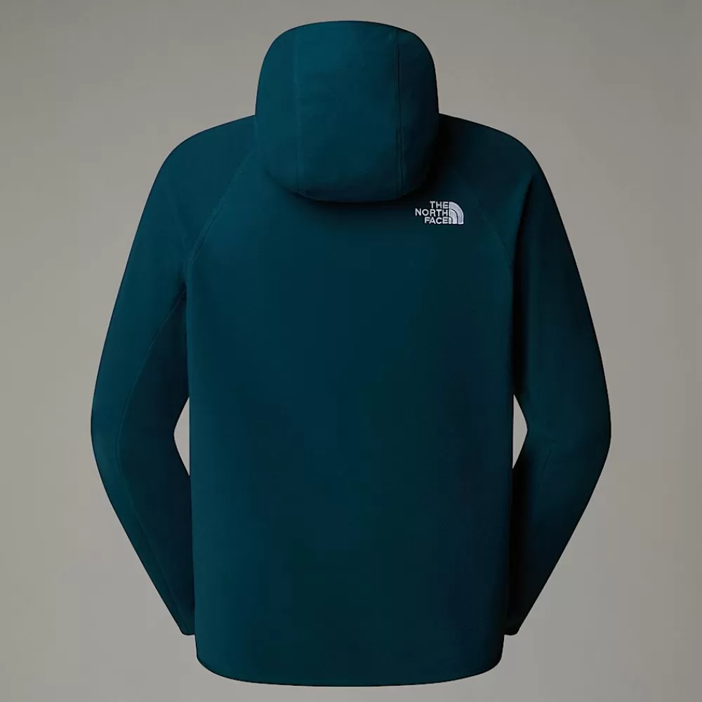 Outlet The North Face Męski Polar Z Kapturem 100 Glacier Midnight Petrol