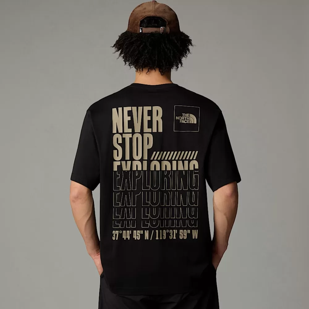 Best The North Face Męski T-shirt Coordinates TNF Black