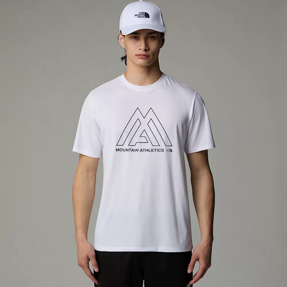 New The North Face Męski T-shirt Mountain Athletics 24/7 TNF White