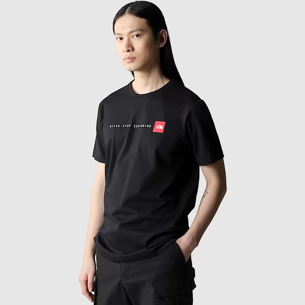 Store The North Face Męski T-shirt Never Stop Exploring TNF Black