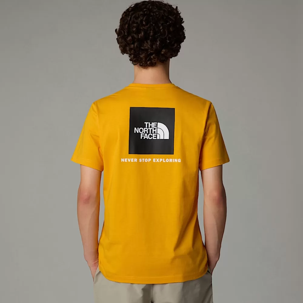 Discount The North Face Męski T-shirt Redbox Summit Gold-TNF Black