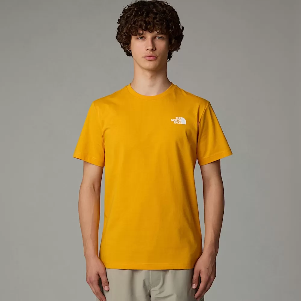 Discount The North Face Męski T-shirt Redbox Summit Gold-TNF Black