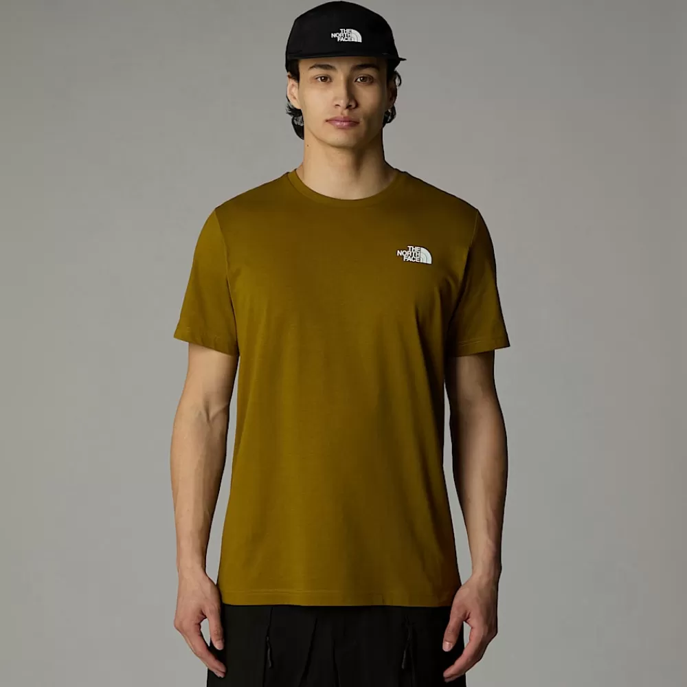 Online The North Face Męski T-shirt Redbox Moss Green-TNF Black