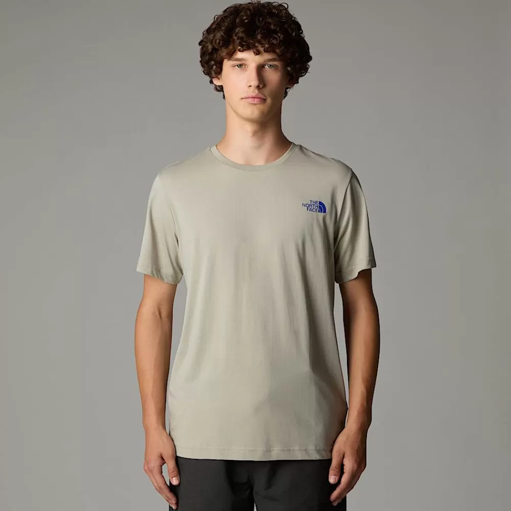 Cheap The North Face Męski T-shirt Topographic Clay Grey