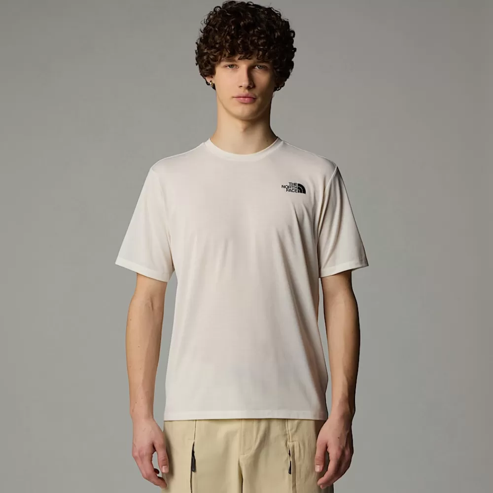 Store The North Face Męski T-shirt Topographic Foundation White Dune