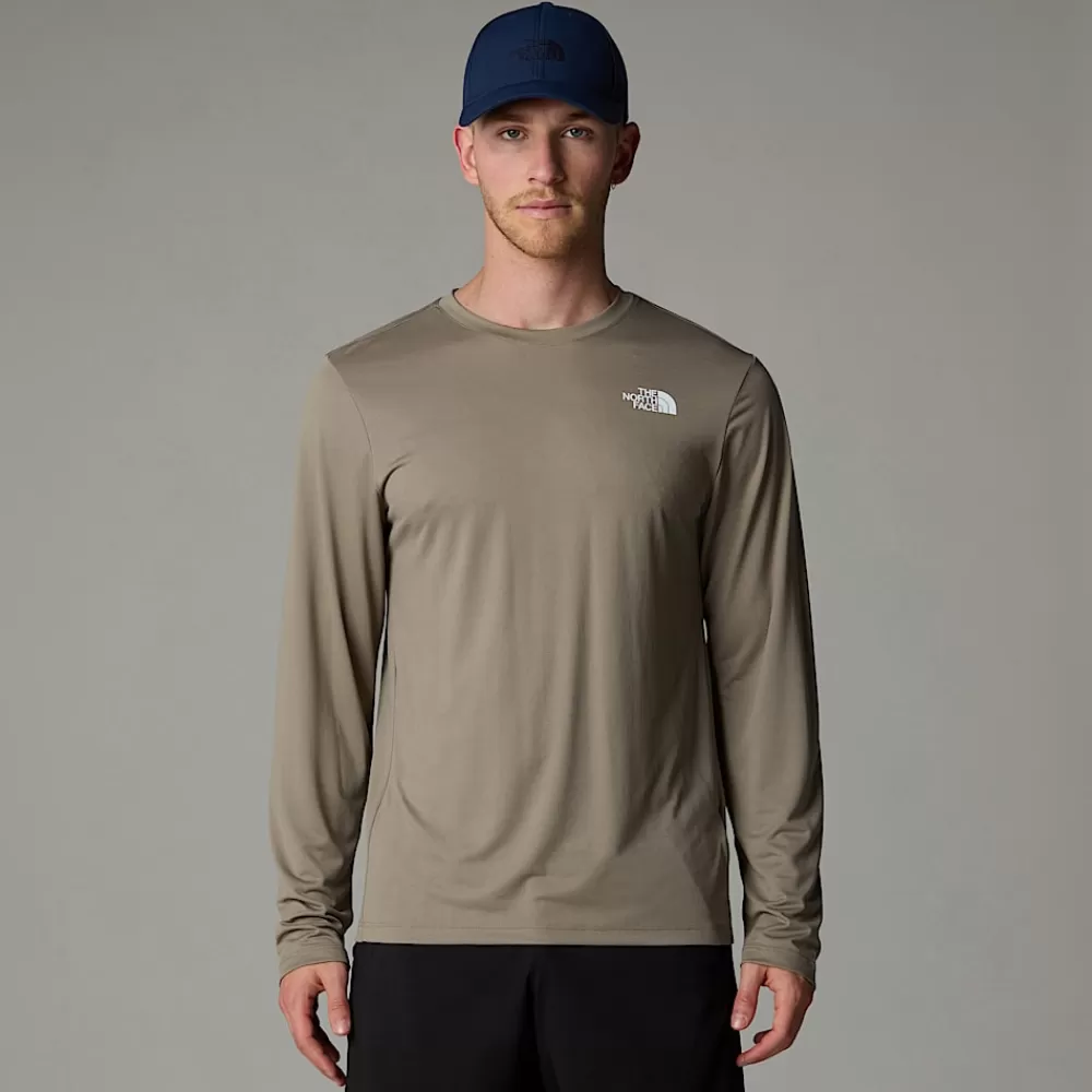 Flash Sale The North Face Męski T-shirt Z Długim Rękawem 24/7 Cavern Grey