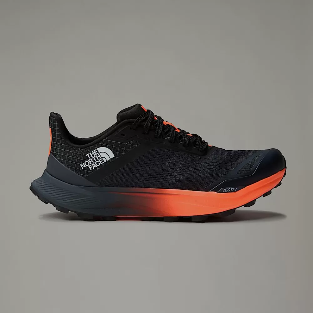 Best The North Face Męskie Buty Do Biegów Trailowych VECTIV™ Infinite II ASPHALT GREY/VIVID FLAME