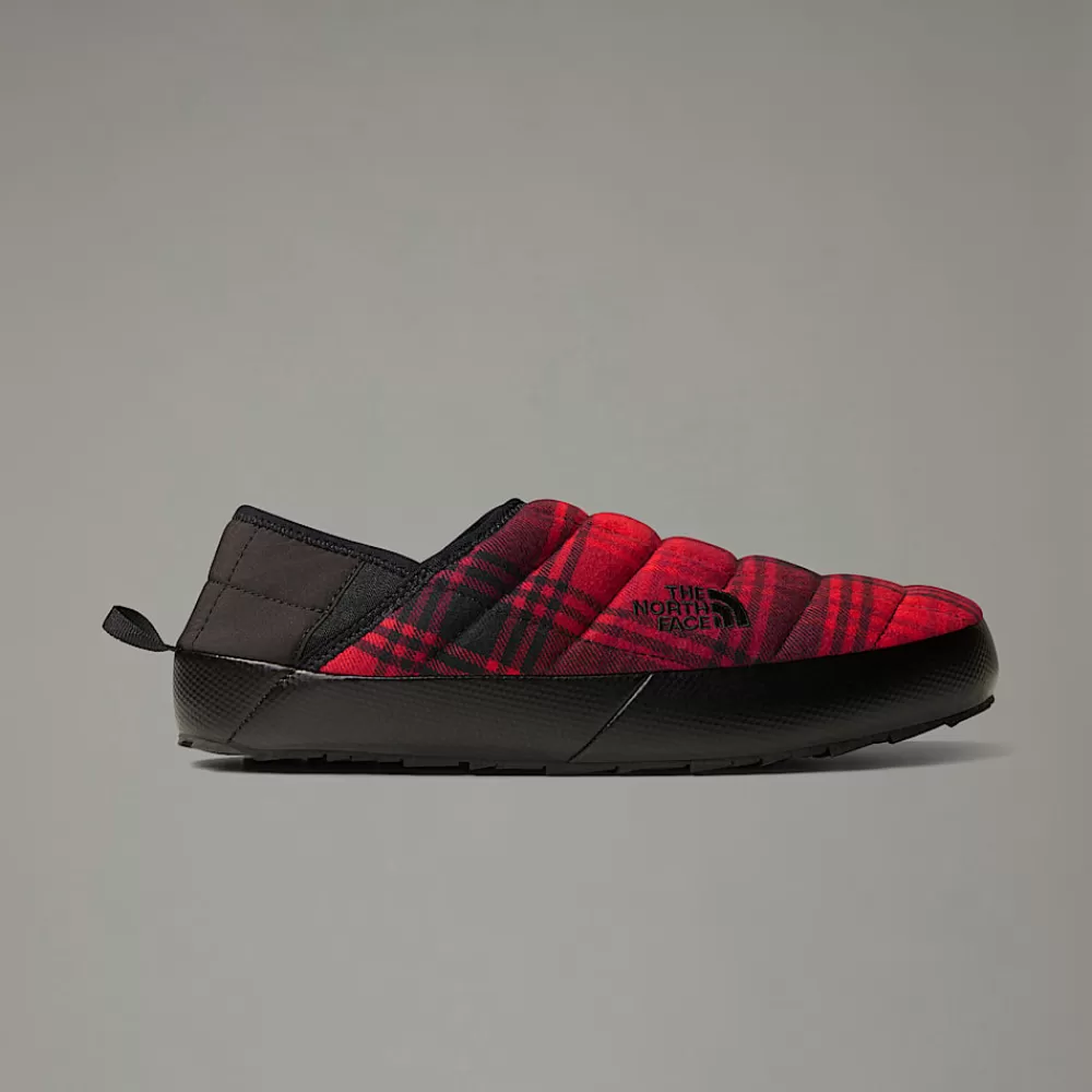 Shop The North Face Męskie Kapcie ThermoBall™ V Traction Novelty TNF RED YARN DYE PLAID/TNF BLACK