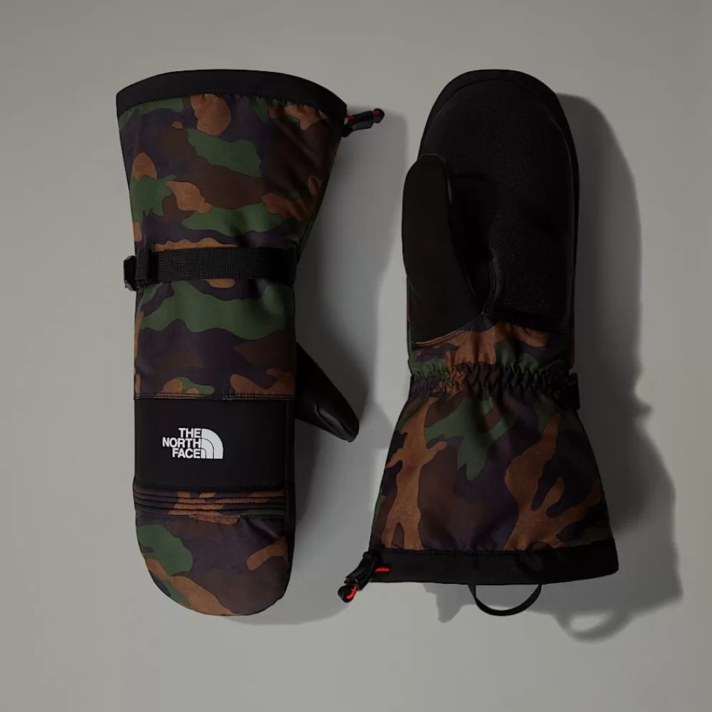 New The North Face Męskie Rękawice Narciarskie Z Jednym Palcem Montana TNF Black TNF Camo Print