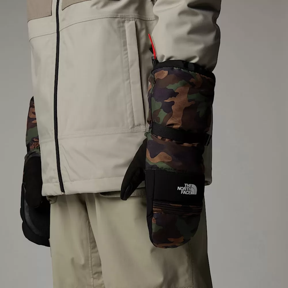 New The North Face Męskie Rękawice Narciarskie Z Jednym Palcem Montana TNF Black TNF Camo Print