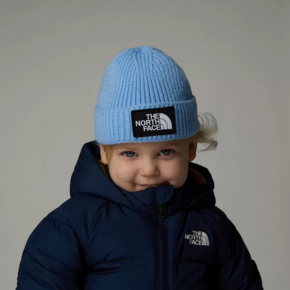 Flash Sale The North Face Niemowlęca Czapka Beanie Z Prostokątnym Logo Cornflower