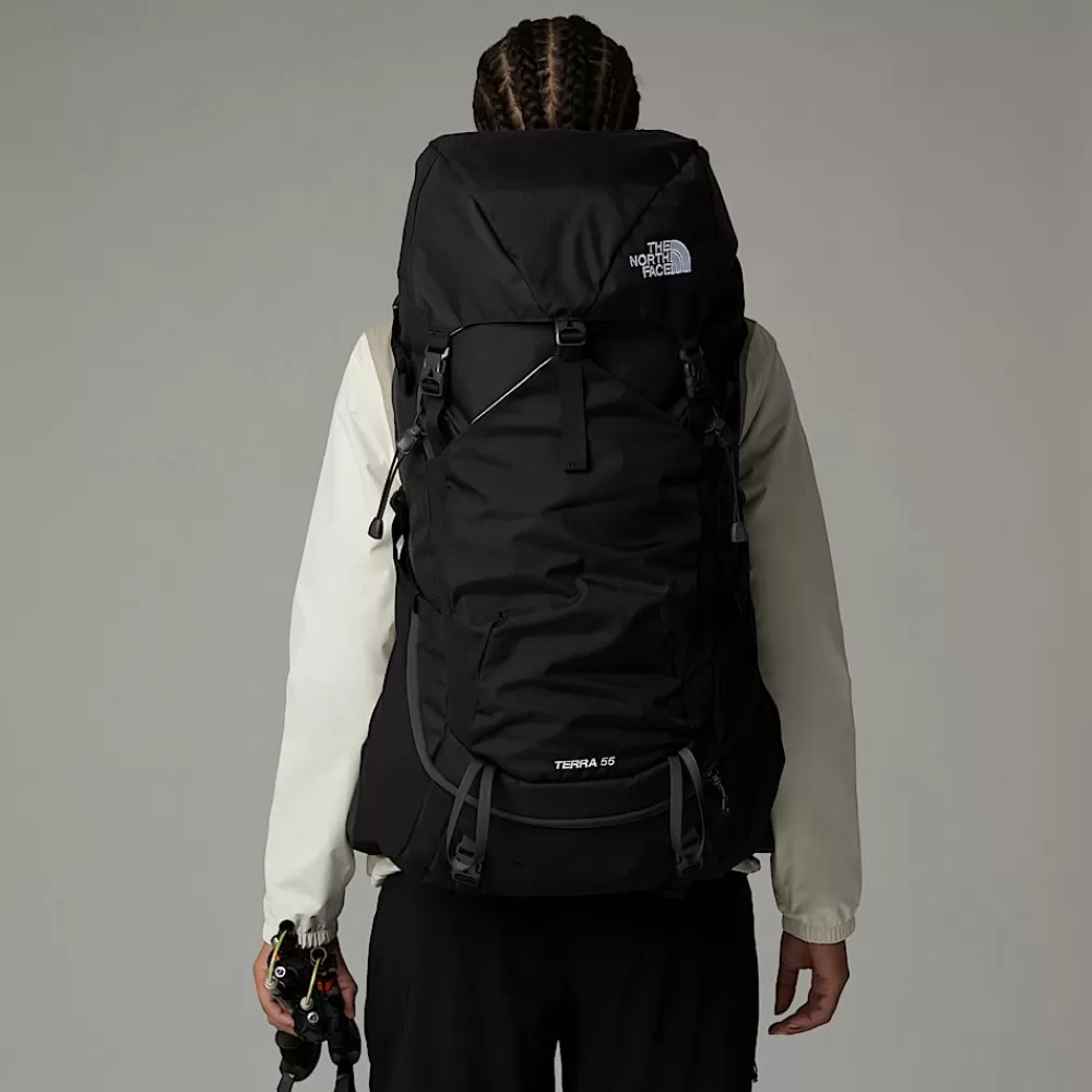 Fashion The North Face Plecak Na Wędrówki Terra 55l TNF Black-Asphalt Grey-NPF