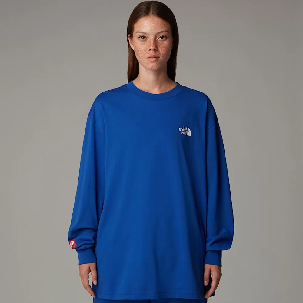 Hot The North Face T-shirt Z Długim Rękawem AXYS TNF Blue